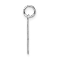 Sterling Silver Rhodium-plated Polished Number 58 Charm view 2