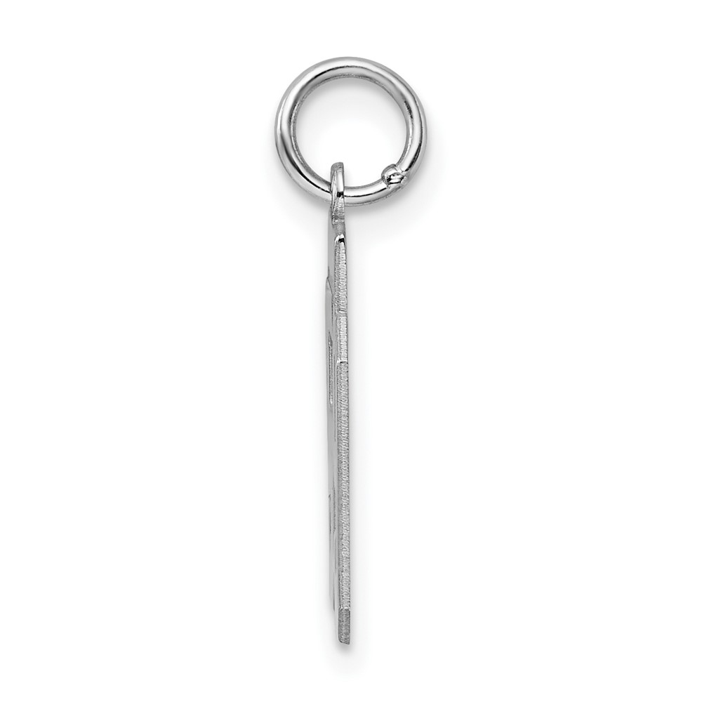 Sterling Silver/Rhodium-plated Polished Number 59 Charm (QSS59)