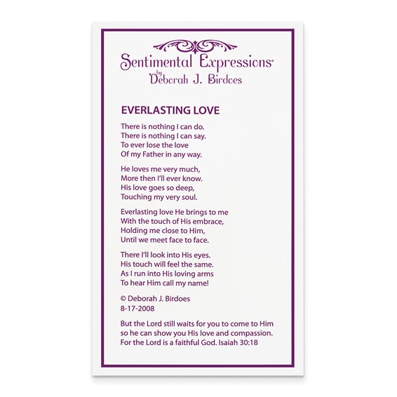 Sentimental Expressions Sterling Silver Rhodium-plated CZ Everlasting Love 18in Necklace