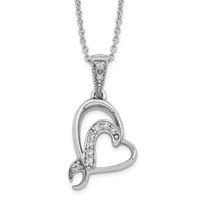 Sentimental Expressions Sterling Silver Rhodium-plated a Gift for My Sister for My Bridesmaid Necklace, 18" view 1