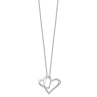 Sentimental Expressions Sterling Silver Rhodium-plated Mother a Part of My Heart 18 Inch Necklace view 2