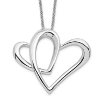 Sentimental Expressions Sterling Silver Rhodium-plated Mother a Part of My Heart 18 Inch Necklace view 1