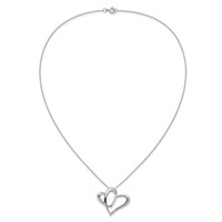 Sentimental Expressions Sterling Silver Rhodium-plated Daughter a Part of My Heart Necklace, 18" view 5
