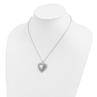 Sentimental Expressions Sterling Silver Gold-plated Grandma Heart Necklace, 18" view 5