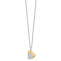 Sentimental Expressions Sterling Silver Gold-plated Blessed Beyond Measure Necklace - 18in view 2