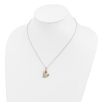 Sentimental Expressions Sterling Silver Gold-plated Blessed Beyond Measure Necklace - 18in view 5