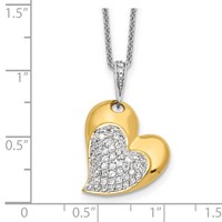 Sentimental Expressions Sterling Silver Gold-plated Blessed Beyond Measure Necklace - 18in view 3
