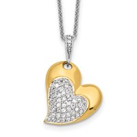 Sentimental Expressions Sterling Silver Gold-plated Blessed Beyond Measure Necklace - 18in view 1