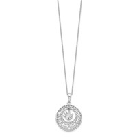 Sentimental Expressions Sterling Silver Rhodium-plated Antiqued Children Necklace, 18" view 2