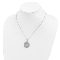 Sentimental Expressions Sterling Silver Rhodium-plated Antiqued Children Necklace, 18" view 5