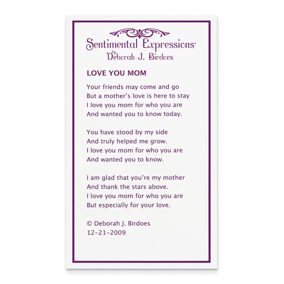 Sentimental Expressions Sterling Silver Rhodium-plated Antiqued CZ Love You Mom 18in Necklace