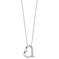 Sentimental Expressions Sterling Silver Rhodium-plated Antiqued CZ Daughter-In-Law 18in Necklace view 2