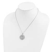 Sentimental Expressions Sterling Silver Rhodium-plated Antiqued Animal Friends-Dog Necklace, 18" view 5