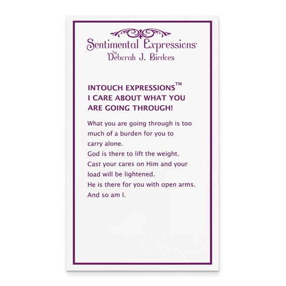 "Sentimental Expressions Sterling Silver Rhodium-plated I Care About What You Are Going Through 18"" Necklace"