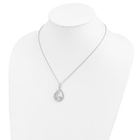 Sentimental Expressions Sterling Silver Rhodium-plated Remember Me Always Necklace - 18in view 5