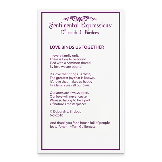 Sterling Silver CZ Love Binds Us Together 18in Necklace