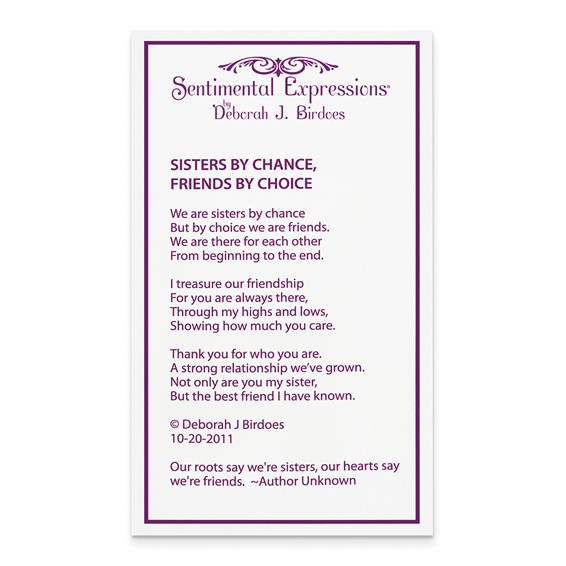 Sentimental Expressions Sterling Silver Rhodium-plated Antiqued CZ Sisters By Chance 18in Hearts Necklace