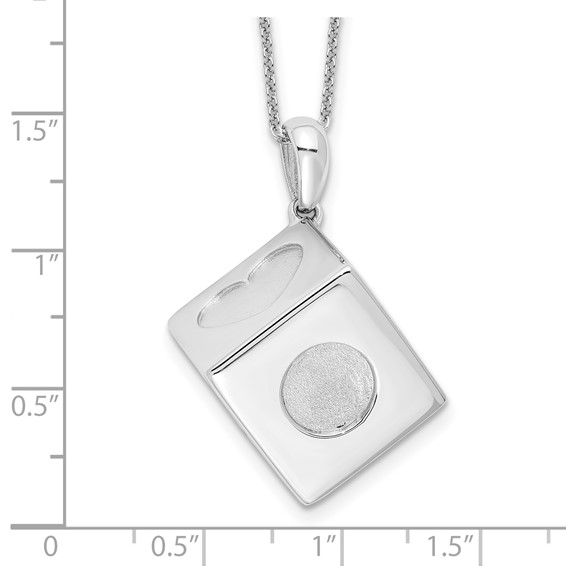 Sentimental Expressions Sterling Silver Rhodium-plated Lucky As Can Be 18in Necklace