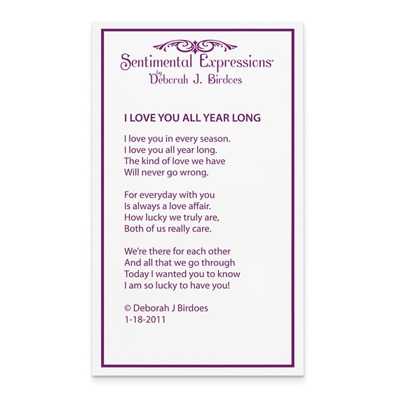 Sentimental Expressions Sterling Silver Rhodium-plated CZ I Love You All Year Long Earrings