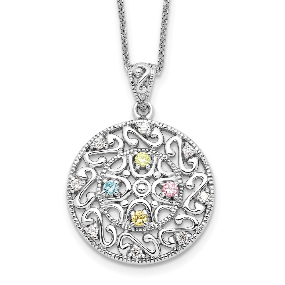 Sterling Silver CZ Bliss 18in Necklace