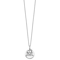 Sentimental Expressions Sterling Silver Rhodium-plated Antiqued CZ Families Are Tied Together Heart Necklace, 18" view 2