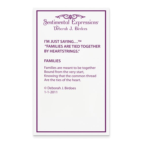 Sentimental Expressions Sterling Silver Rhodium-plated Antiqued CZ Families Are Tied Together 18in Heart Necklace