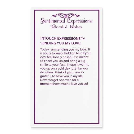 Sentimental Expressions Sterling Silver Rhodium-plated Antiqued Sending You My Love Heart 18 Inch Necklace