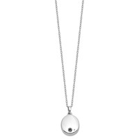 Sentimental Expressions Sterling Silver Rhodium-plated Antiqued Tree of Life Ash Holder Necklace, 18" view 3