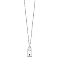Sentimental Expressions Sterling Silver Rhodium-plated Antiqued Rectangle Box Cross Ash Holder 18 Inch Necklace view 3