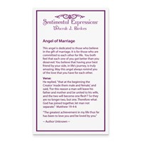 Sterling Silver CZ Angel of Marriage Necklace, 18" view 4