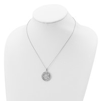 Sentimental Expressions Sterling Silver Rhodium-plated CZ My Special Friend Necklace, 18" view 5