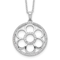 Sentimental Expressions Sterling Silver Rhodium-plated CZ My Special Friend Necklace, 18" view 1