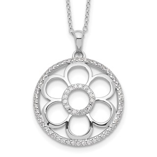 Sentimental Expressions Sterling Silver Rhodium-plated CZ My Special Friend 18in. Necklace