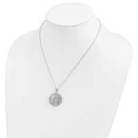 Sentimental Expressions Sterling Silver Rhodium-plated CZ Wisdom of Friendship Necklace, 18" view 5