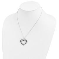 Sentimental Expressions Sterling Silver Rhodium-plated Antiqued Animal Lover Necklace, 18" view 5