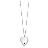 Sentimental Expressions Sterling Silver Rhodium-plated Forever My Baby Ash Holder Necklace, 18" view 3