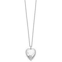 Sentimental Expressions Sterling Silver Rhodium-plated Forever My Baby Necklace, 18" view 2