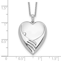 Sentimental Expressions Sterling Silver Rhodium-plated Forever My Baby Necklace, 18" view 3