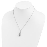 Sentimental Expressions Sterling Silver Rhodium-plated Mother's Pride and Joy Necklace, 18" view 5