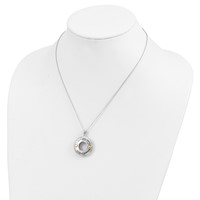 Sentimental Expressions Sterling Silver Gold-plated Antique CZ I Love You More Grandma Necklace, 18" view 5