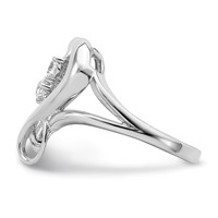 Sentimental Expressions Sterling Silver Rhodium-plated CZ Pure in Spirit Ring view 4