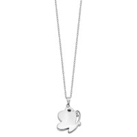 Sentimental Expressions Sterling Silver Rhodium-plated Antiqued Butterfly Ash Holder 18 Inch Necklace view 3