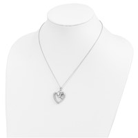 Sentimental Expressions Sterling Silver Rhodium-plated CZ Motherhood Necklace, 18" view 5
