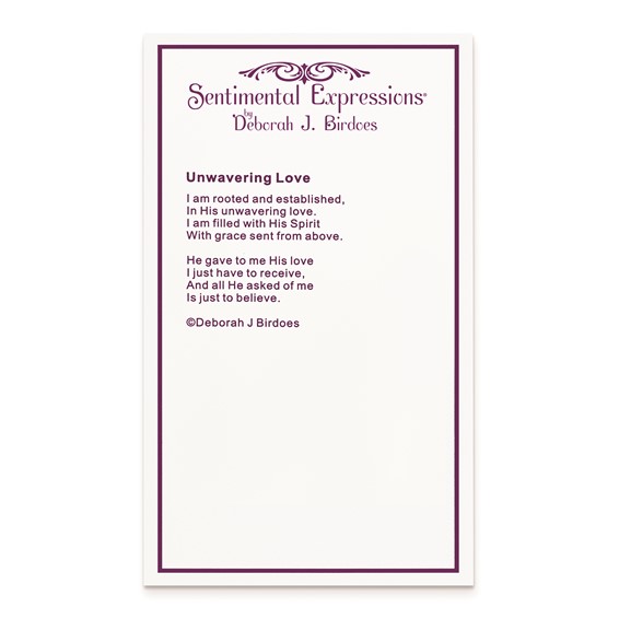 Sterling Silver CZ Unwavering Love 18in. Necklace