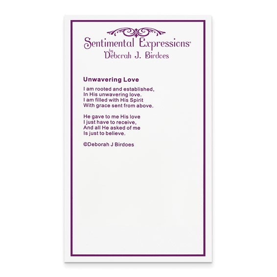 Sterling Silver CZ Unwavering Love 18in. Necklace