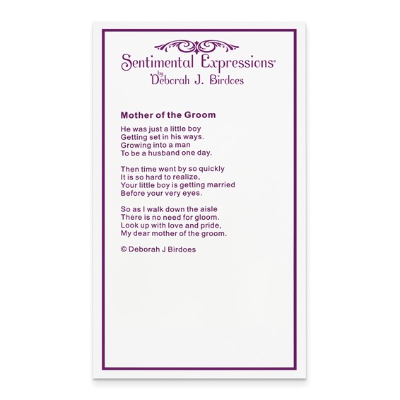 Sterling Silver CZ Antiqued Mother Of The Groom 18in. Necklace