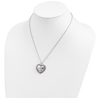 Sentimental Expressions Sterling Silver Gold-plated Antiqued Daughter Necklace, 18" view 5