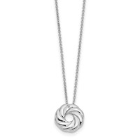Sentimental Expressions Sterling Silver Rhodium-plated CZ Sparkle and Shine Necklace with 2in Ext - 14in view 1