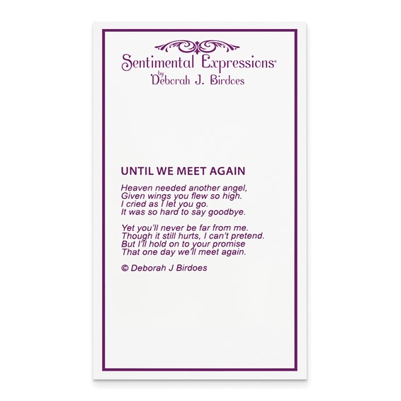 Sentimental Expressions Sterling Silver Rhodium-plated Antiqued Gold-tone Accent Until We Meet Again Heart Ash Holder 18 Inch Necklace