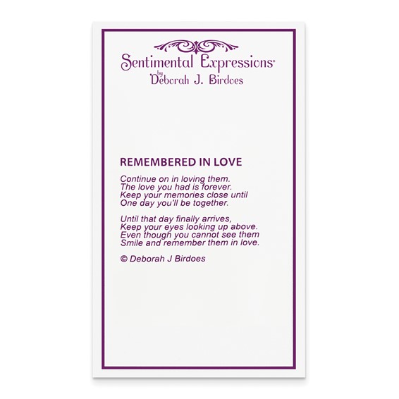 Sentimental Expressions Sterling Silver Rhodium-plated Antiqued Remembered in Love Heart 18 Inch Necklace